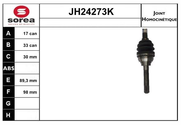 SNRA JH24273K Joint kit, drive shaft JH24273K