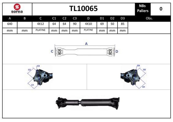 SNRA TL10065 Propshaft, axle drive TL10065