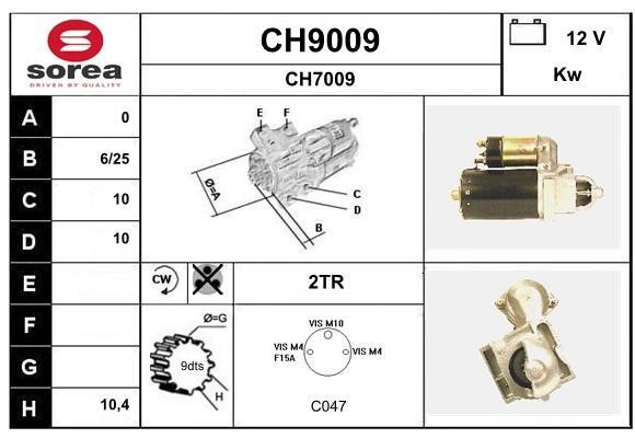 SNRA CH9009 Starter CH9009