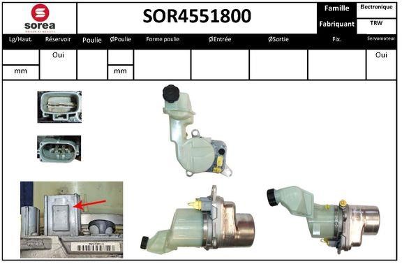 SNRA SOR4551800 Hydraulic Pump, steering system SOR4551800