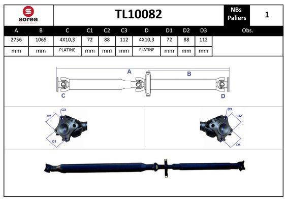 SNRA TL10082 Propshaft, axle drive TL10082