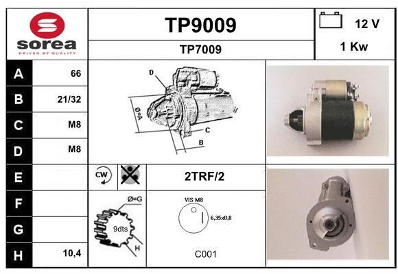 SNRA TP9009 Starter TP9009