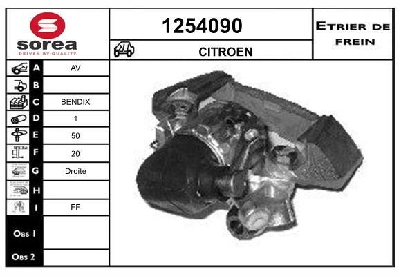 SNRA 1254090 Brake caliper front right 1254090