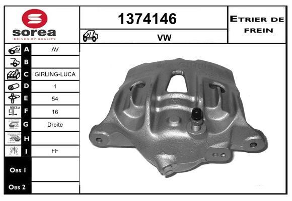 SNRA 1374146 Brake caliper front right 1374146