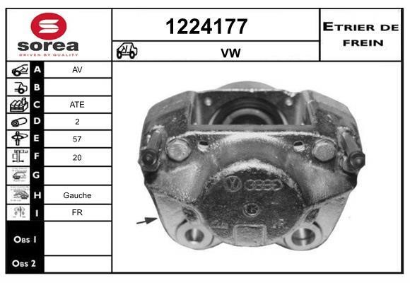 SNRA 1224177 Brake caliper front left 1224177