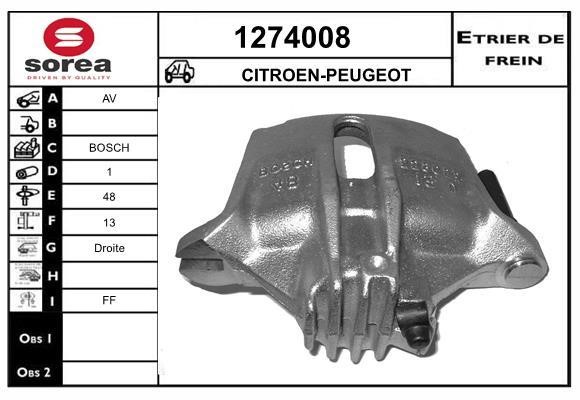 SNRA 1274008 Brake caliper front right 1274008