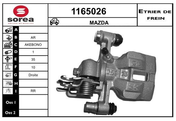SNRA 1165026 Brake caliper rear right 1165026