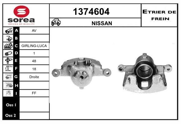 SNRA 1374604 Brake caliper front right 1374604