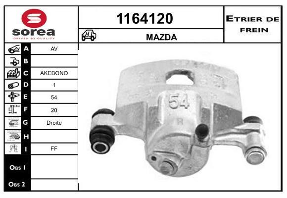 SNRA 1164120 Brake caliper front right 1164120