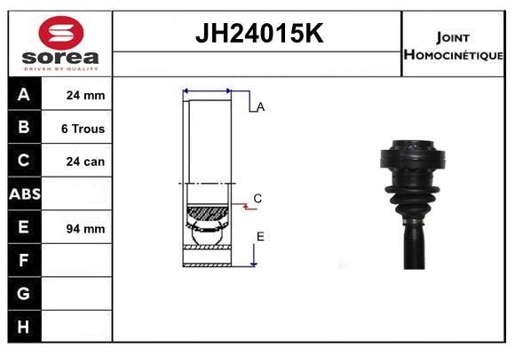 SNRA JH24015K CV joint JH24015K