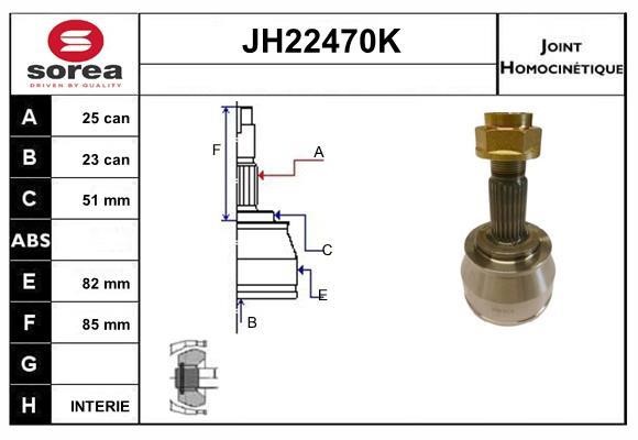 SNRA JH22470K CV joint JH22470K