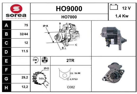 SNRA HO9000 Starter HO9000
