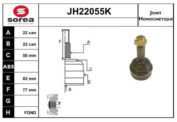 SNRA JH22055K CV joint JH22055K