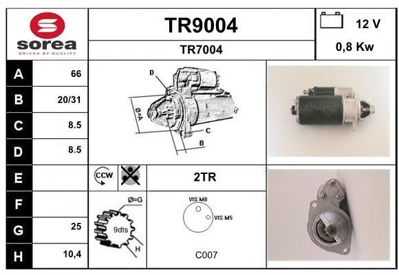 SNRA TR9004 Starter TR9004