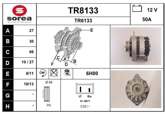 SNRA TR8133 Alternator TR8133