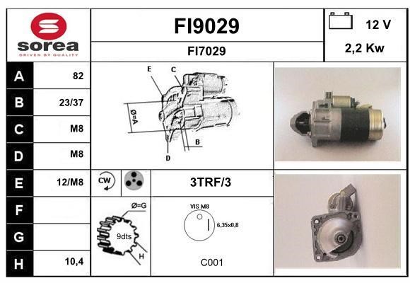 SNRA FI9029 Starter FI9029