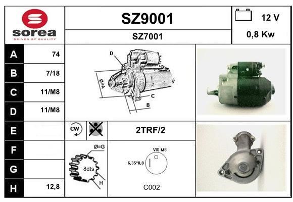 SNRA SZ9001 Starter SZ9001