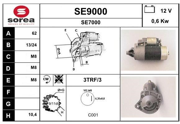 SNRA SE9000 Starter SE9000