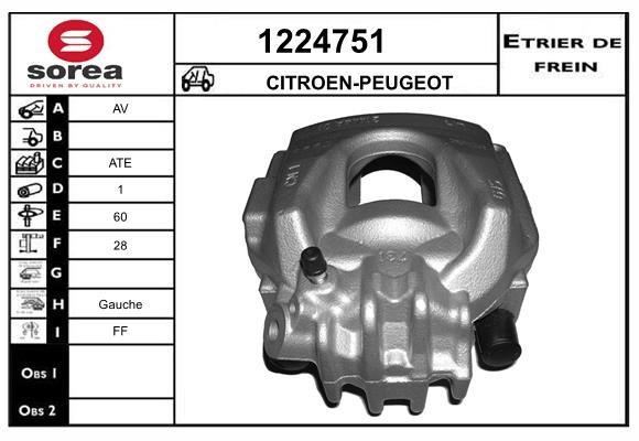 SNRA 1224751 Brake caliper 1224751