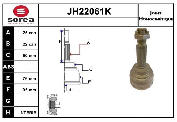 SNRA JH22061K CV joint JH22061K