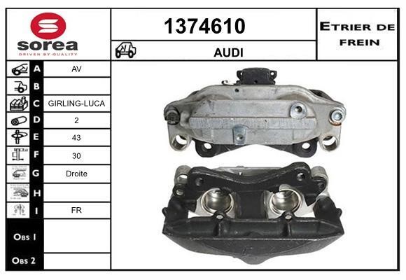 SNRA 1374610 Brake caliper front right 1374610