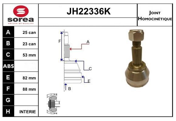 SNRA JH22336K CV joint JH22336K