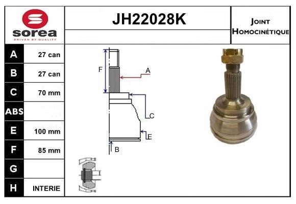 SNRA JH22028K CV joint JH22028K