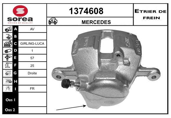 SNRA 1374608 Brake caliper front right 1374608