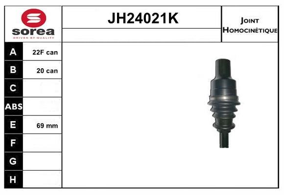 SNRA JH24021K Joint Kit, drive shaft JH24021K