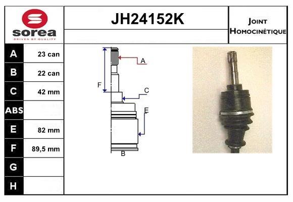 SNRA JH24152K CV joint JH24152K