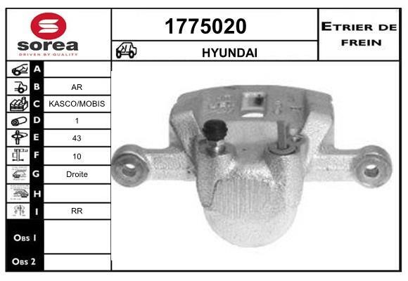 SNRA 1775020 Brake caliper rear right 1775020