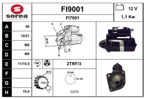 SNRA FI9001 Starter FI9001
