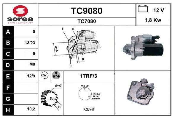 SNRA TC9080 Starter TC9080