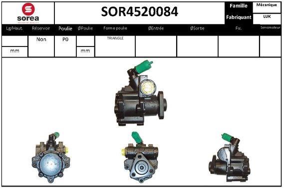 SNRA SOR4520084 Hydraulic Pump, steering system SOR4520084