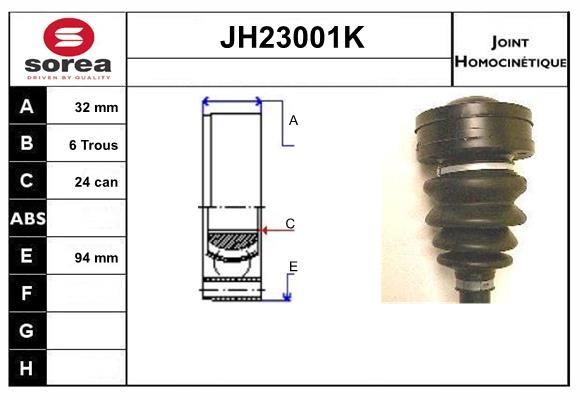 SNRA JH23001K CV joint JH23001K