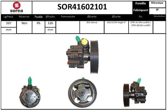 SNRA SOR41602101 Hydraulic Pump, steering system SOR41602101