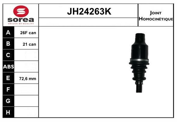SNRA JH24263K Joint kit, drive shaft JH24263K