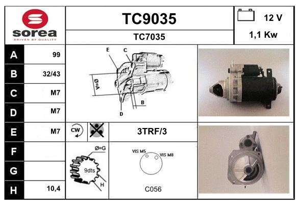 SNRA TC9035 Starter TC9035