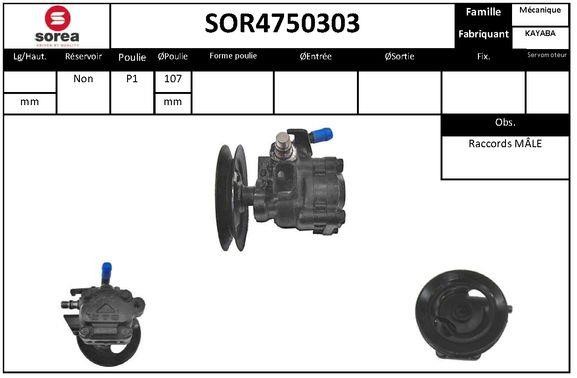 SNRA SOR4750303 Hydraulic Pump, steering system SOR4750303