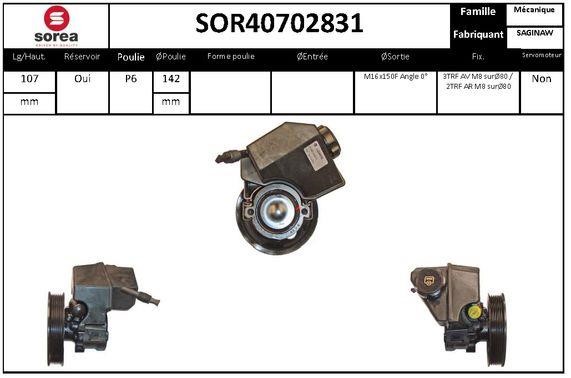 SNRA SOR40702831 Hydraulic Pump, steering system SOR40702831