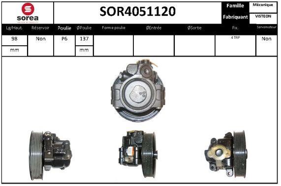 SNRA SOR4051120 Hydraulic Pump, steering system SOR4051120