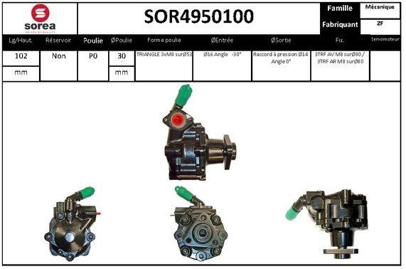 SNRA SOR4950100 Hydraulic Pump, steering system SOR4950100
