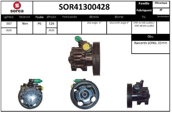 SNRA SOR41300428 Hydraulic Pump, steering system SOR41300428