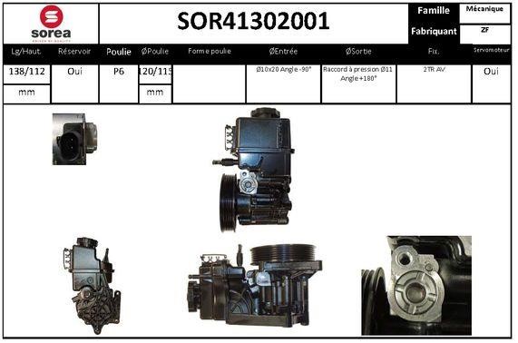 SNRA SOR41302001 Hydraulic Pump, steering system SOR41302001
