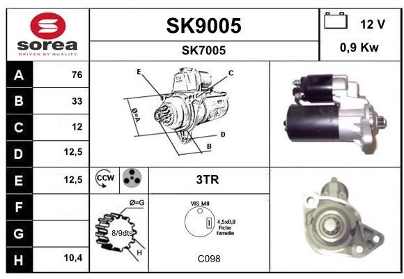 SNRA SK9005 Starter SK9005