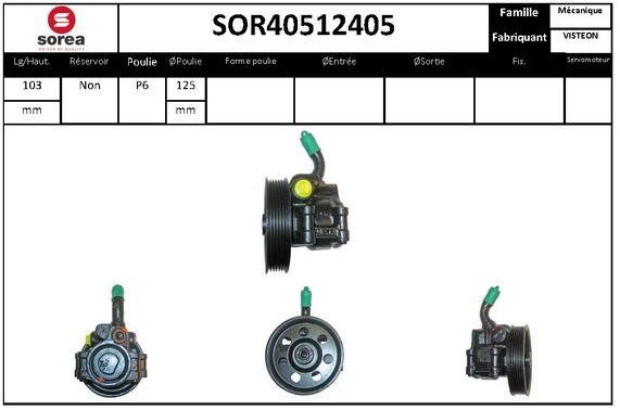 SNRA SOR40512405 Hydraulic Pump, steering system SOR40512405