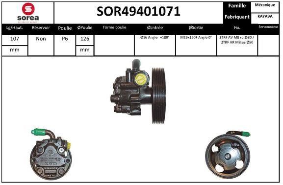 SNRA SOR49401071 Hydraulic Pump, steering system SOR49401071