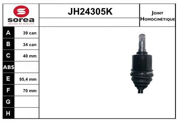 SNRA JH24305K Joint kit, drive shaft JH24305K