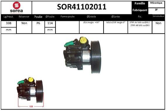 SNRA SOR41102011 Hydraulic Pump, steering system SOR41102011