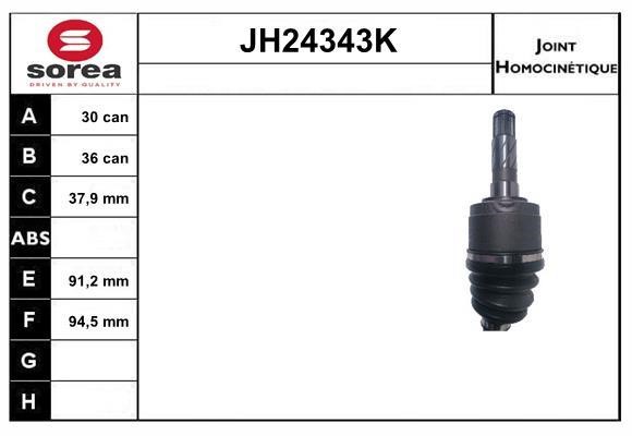 SNRA JH24343K Joint kit, drive shaft JH24343K